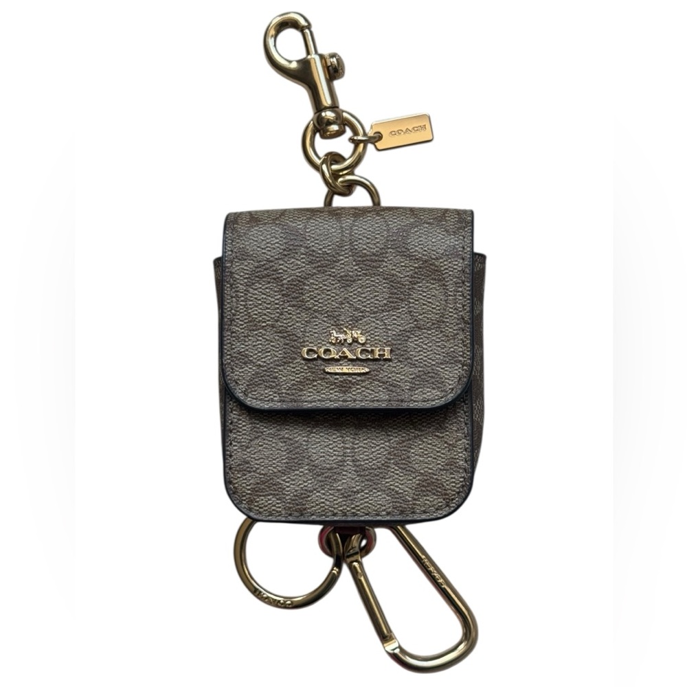 Coach Multi Attachments Case Bag Charm In Signature Canvas
